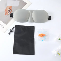 3D Lightweight Sleep Travel Mask With Earplugs