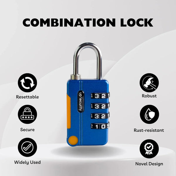 4-Digit Combination Keyless Travel Luggage Padlock