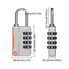 4-Digit Combination Keyless Travel Luggage Padlock