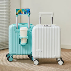 14-Inch Lightweight Carry-On Suitcase With Holders