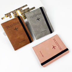 PU Leather Anti-Magnetic Passport Luggage Tag