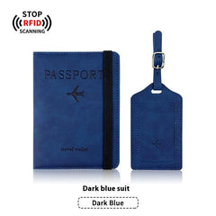 PU Leather Anti-Magnetic Passport Luggage Tag