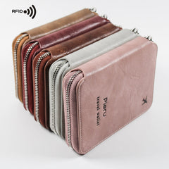 Multi-Functional RFID Zipper Passport Travel Holder