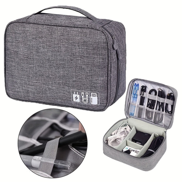 Waterproof Portable Electronics Cable Organizer Bag