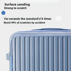 Front Opening Expandable Carry On Luggage, Large And Medium Sized Cabin Bag, Made Of Alloy Material, TSA Lock, USB Charging Port, Foldable Cup Holder