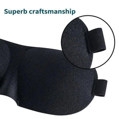 Black 3D Adjustable Sleeping Eye Mask