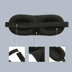 Black 3D Adjustable Sleeping Eye Mask