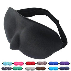 Black 3D Adjustable Sleeping Eye Mask