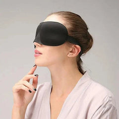 Black 3D Adjustable Sleeping Eye Mask