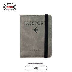 PU Leather Anti-Magnetic Passport Luggage Tag