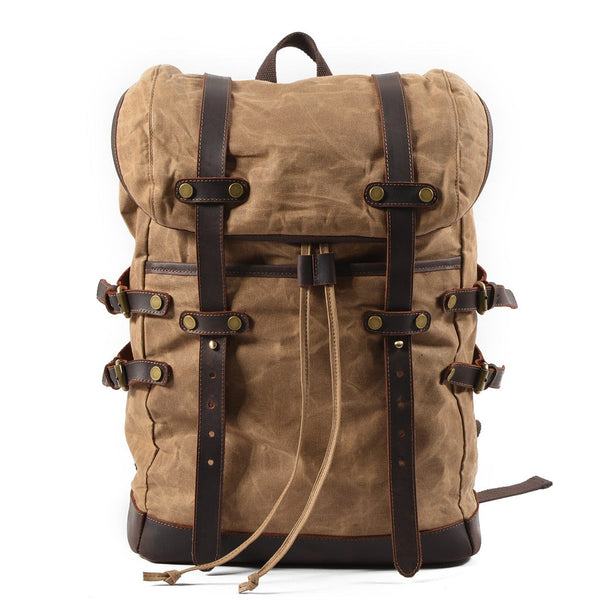 Waterproof Canvas Men’s Shoulder Travel Backpack