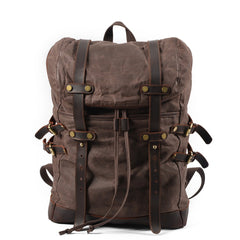 Waterproof Canvas Men’s Shoulder Travel Backpack