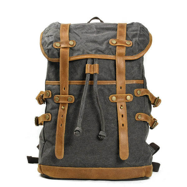 Waterproof Canvas Men’s Shoulder Travel Backpack