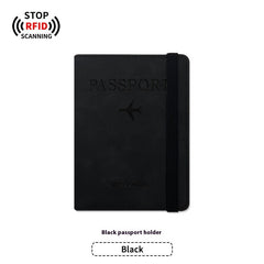 PU Leather Anti-Magnetic Passport Luggage Tag
