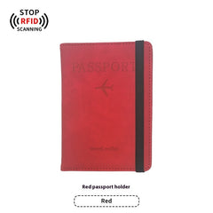 PU Leather Anti-Magnetic Passport Luggage Tag