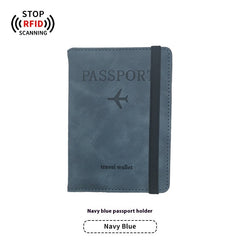 PU Leather Anti-Magnetic Passport Luggage Tag