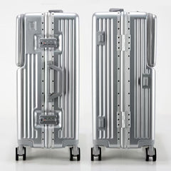 Front-Opening Aluminum Frame Carry-On Suitcase