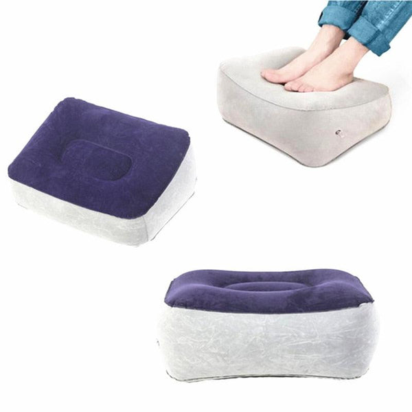 Inflatable Portable Footrest Pillow Travel Cushion