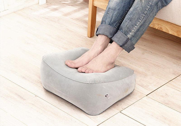 Inflatable Portable Footrest Pillow Travel Cushion